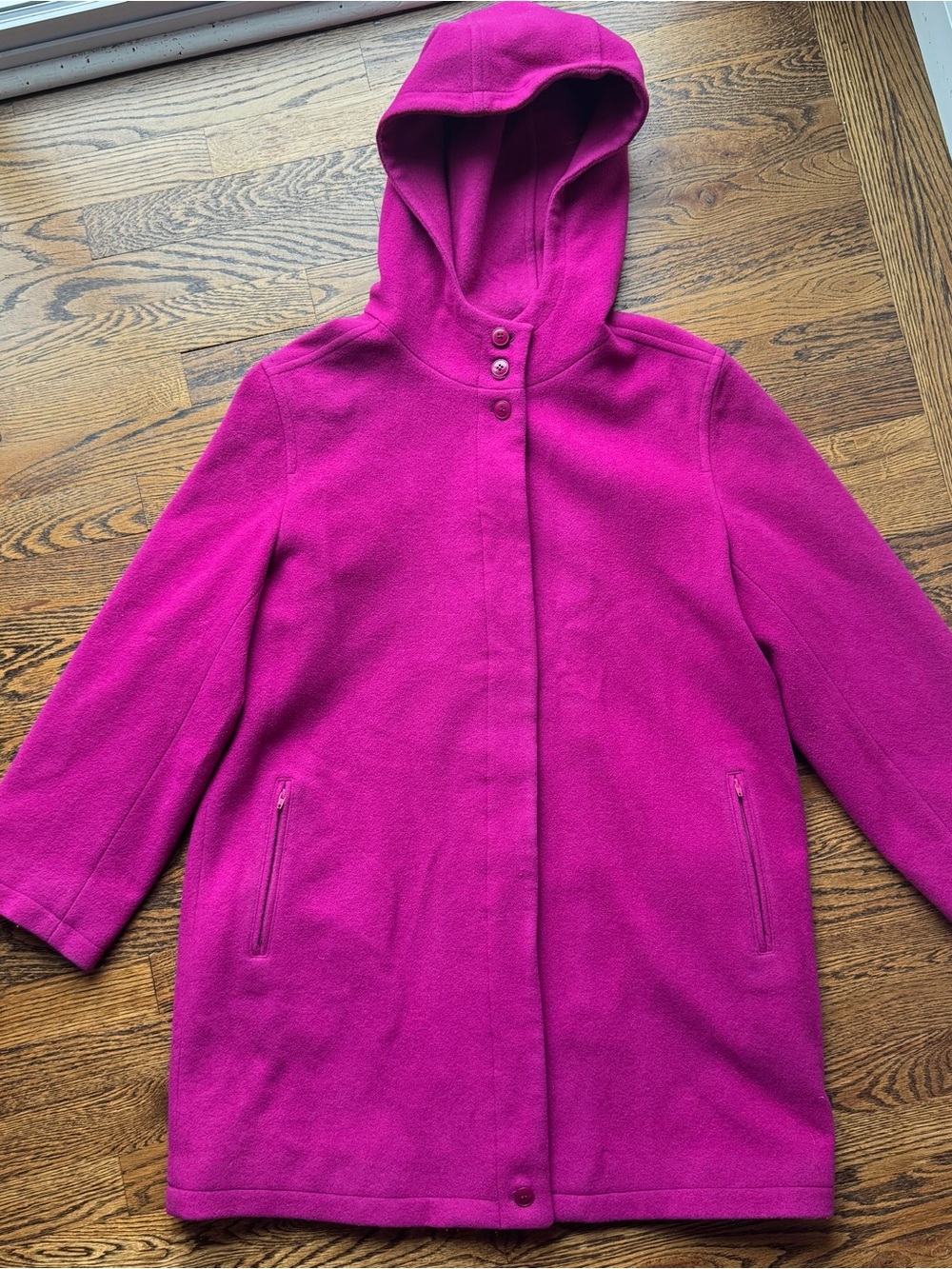 Harve Benard Wool Magenta Winter Coat size 10